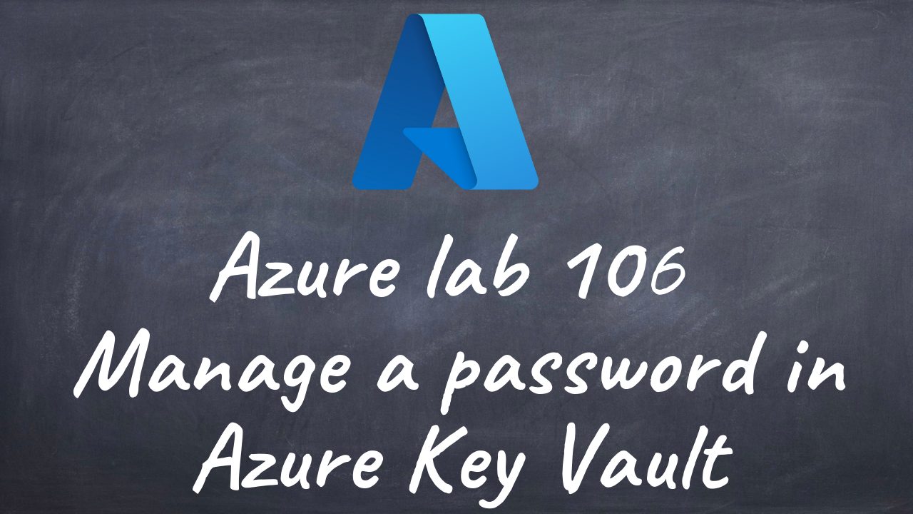 Azure lab 106