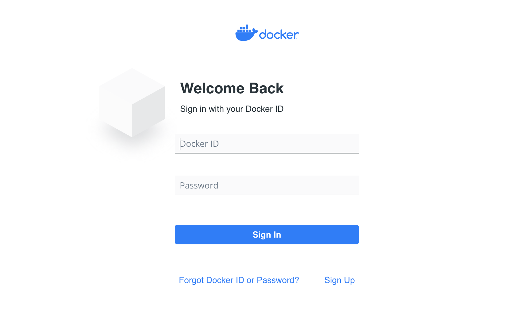 pwd login docker